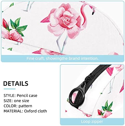 Торба со моливи розов цвет фламинго мек патент торбички молив организатор за шминка торби
