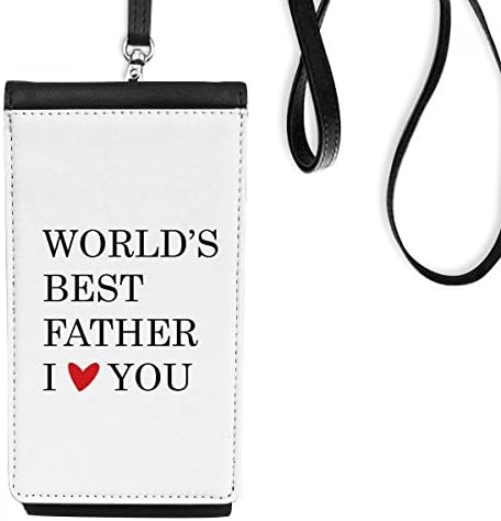 Те сакам најдобар татко татко фестивал цитат телефонски паричник чанта што виси мобилна торбичка црн џеб