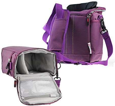 Навитех Виолетова Dslr SLR Камера Торба За Носење И Патување Компатибилен Со Nikon D3S