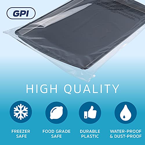 GPI - пакет од 200 12 x 18 чисти поли -вреќи за заптивка, 1,5 мил. Совршен за испорака на материјали со ФБА