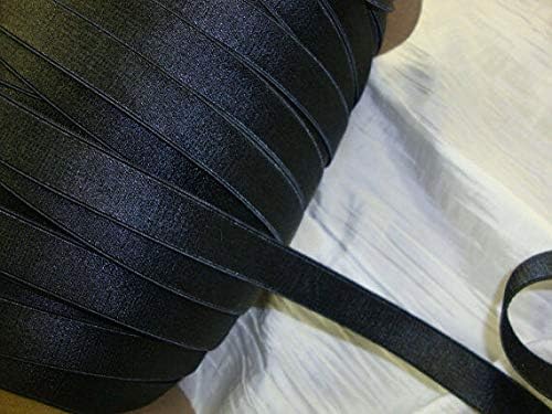 ПРОДАВНИЦА ЏОЕЛ 3 Јарди 5/8 инчи црна Сатенска Еластична лента,облога за шиење за долна облека ленти за градник
