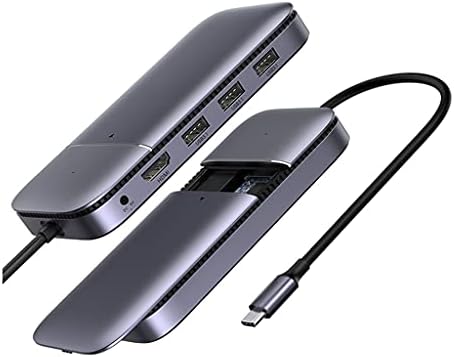 HOUKAI USB C ЦЕНТАР USB Тип C 3.1 До M. 2 B-Клуч HDMI 4K 60Hz USB 3.1 10Gbps USB C HDMI ЦЕНТАР Сплитер