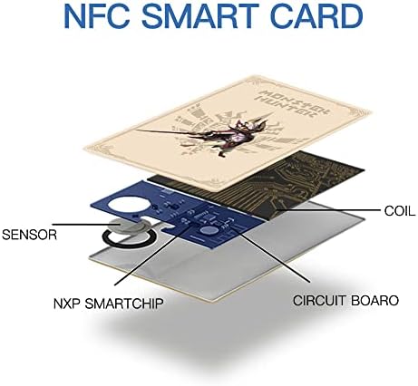 [Најновата верзија] 12PCS мини NFC картички за Monster Hunter Rise Sunbreak Amiibo картички компатибилни со Switch/Switch Lite/Wii