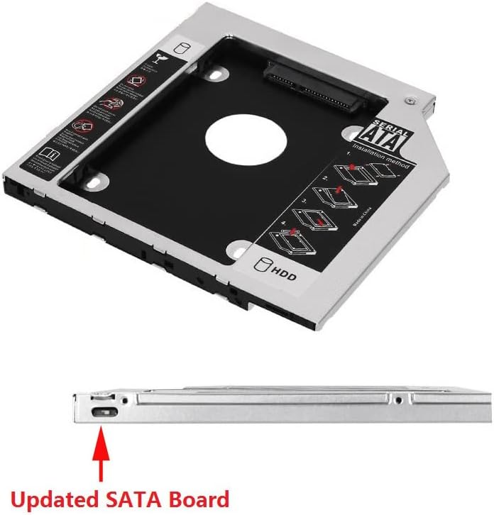 Универзална 9,5 мм 2-ри Хард Диск HDD SSD SATA Оптички Залив Caddy Рамка Фиока За Sony Vaio VPCZ133GM VPC-Z13C5E VPCSE1E vpcs13l9e-b