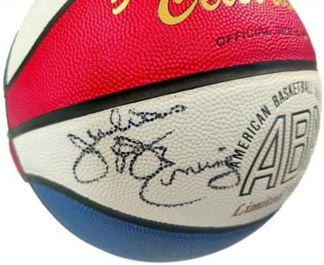 Julулиус д -р Ј Ервинг Кони Хокинс потпиша АБА кошарка автограмираше ПСА/ДНК - Автограмирани кошарка