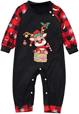 Семејни Божиќни PJs Појавувачки комплети, Божиќни облеки за спиење за семејни способности за семејна облека за спиење пижами
