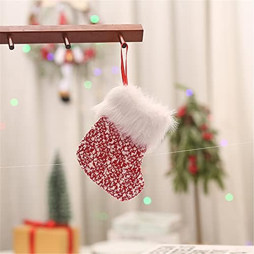 Јиису у722вх Мода Божиќни Чорапи Торба За Подароци Божиќна Шема Божиќна Декорација