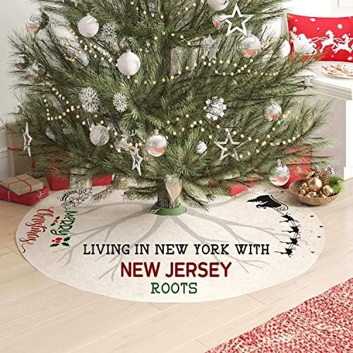 Мајка и Јас Елка Здолниште 44 Инчи - Долги Растојанија Божиќ Декорација, Кои Живеат Во Њујорк Со Њу Џерси Корени-Рустикален Дрво Здолниште