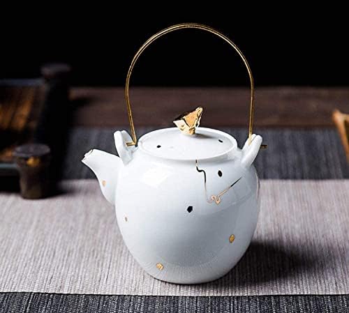 Котел Чајник Чајник Чајник Керамички Рачно Насликани Златен Чај Сет Чајник Еден Тенџере Чајник Чајник
