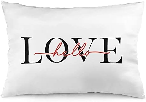 Декоративна перница Покрие перница Среќен Денот на вineубените изрази ја својата loveубов со искрено срце цитат перници 20 x30 Среќни перници