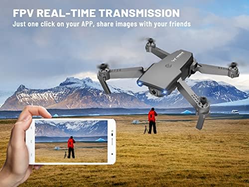 Neheme NH525 преклопливи беспилотни летала со 1080p HD камера за возрасни, RC Quadcopter WiFi FPV во живо, видео за одржување на надморска височина,