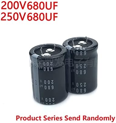 Junniu 2PCS 680UF 200V 680UF 250V 200V680UF 250V680UF 22x35/40/45/50 25x30/35/45/45/50 30X30 Snap-in PSU кондензатор
