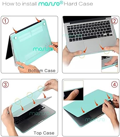 Мозио случај е компатибилен со MacBook Pro Retina 13 инчи, пластична тврда школка кутија и заштитник на тастатурата и заштитник