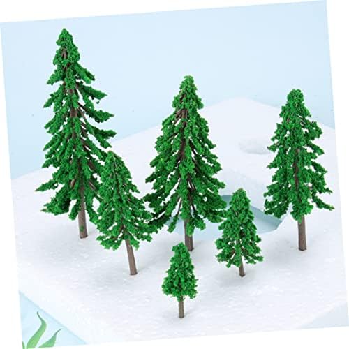 Homoyoyo 30pcs модел воз поставува пластично дрво минијатурни мини дрвја снег глобус модел материјал модел дрво мраз мраз пејзаж распоред