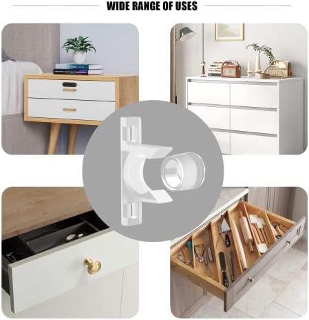 Kibbeh 8 комплети лажни предни клипови за предни кабинети, кујнски кабинет, замена за комплет за поправка на фиоки за мијалник
