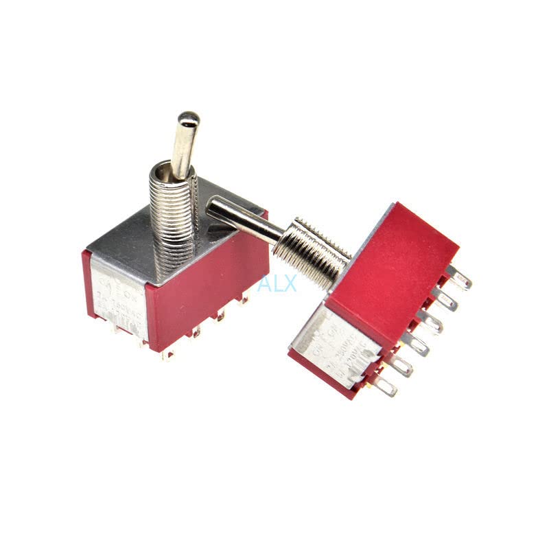 3PCS Mini MTS-403 4PDT 12pin On-Off-On-On-On Miniature Toggle Switch Switch Switch 6A/125V 2A/250V MTS 403 MTS403