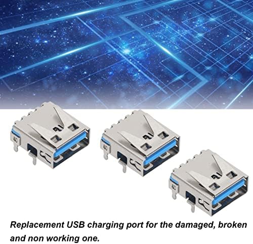 Замена на USB порта за полнење за PS5 за PS5 USB порта за полнење конектор метал 5 парчиња за PS5 USB порта за полнење Заменете ја играта за рачка