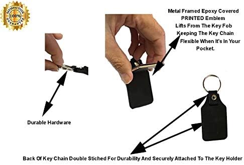 Братство Компатибилен со SS Super Sport Amblem Design Design Keychain Keyder Holder Faux Faight Key Ring For Men Tight Car Keyring за