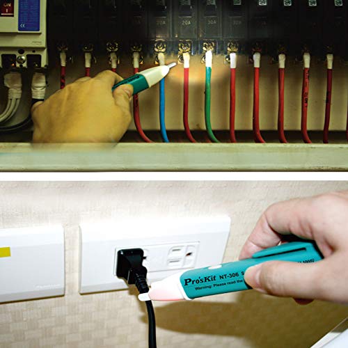 Гуангминг - тестер за напон на не -контакт, електричен тестер за детектор на напон со фенерче и режим на аларм, алатка за мерење на