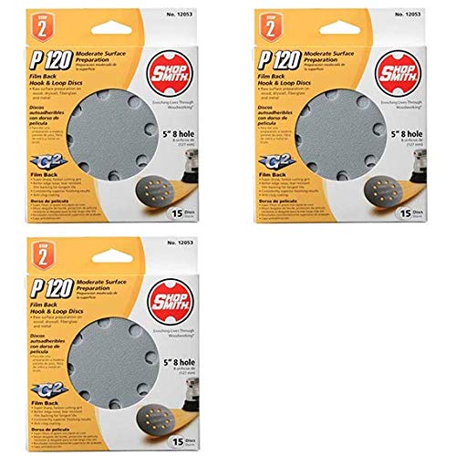 Ali Industries 12053 8 Doy 120 25 CT Grit Disc, 5-инчен, 15-пакет