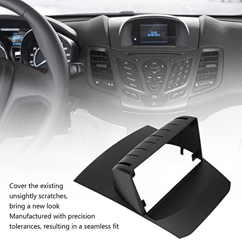 Комплети за Монтирање цртички, Fydun 9 инчи 2 Din Цртичка Црна Пластична Аудио Стерео Фасција Навигациска Рамка за Ford Fiesta 2009-2014