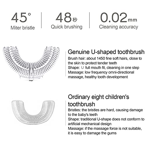 Електрична четка за заби Zitiany со 2 глави за четки за деца, 360 алатки за орално чистење