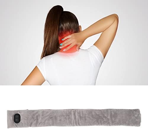 Електрична загреана шамија на вратот, влошки за греење на рамото, масажа на вибрации двострана дебела мека електрична обвивка