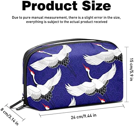Црвено - Крунисан Кран Шминка Торба Патент Торбичка Патување Козметички Организатор За Жени И Девојки