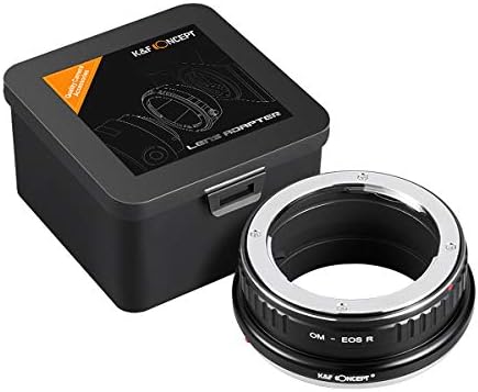 Нов адаптер за концепти K&F за Олимп Ом монтирање на леќи на Канон EOS RF камера