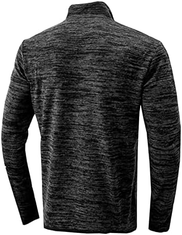 Jeke-DG Менс спортска облека Основна шарена кошула со долг ракав печатен патент термички џемпер графички маица голф работна облека