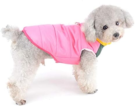 Јакна од пафер на Селмаи за кучиња зимски палто за кучиња топло руно наредено облека за миленичиња за мачки dachshund snossuit за мали кучиња
