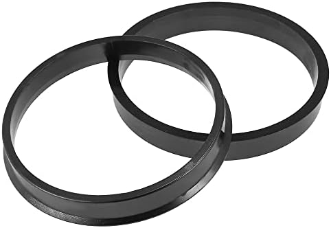 X Autohaux 4pcs пластика 71,5 mm до 66,1 mm центар за центрични прстени тркала за центри за изложба на центар