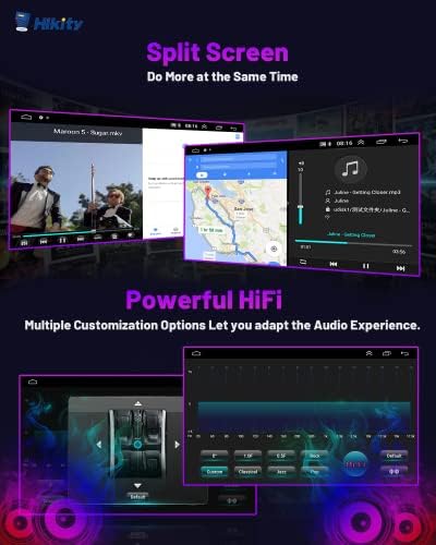Хикити Андроид 11 Автомобил Стерео 2G+32G За Hyundai Санта Fe IX45 2013-2017 Со Безжичен Apple CarPlay Auto, 9 Инчен Екран На Допир BLUETOOTH