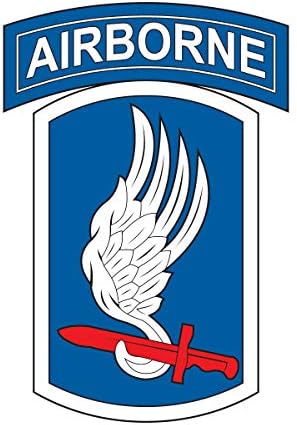 Млечни кригла Дизајн на американската армија дивизија - 173 -та воздушна SSI 4 инчи со целосна боја винил декларација