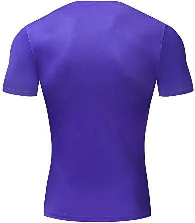 Гимназија за салата Гала машка кратка ракав Супер херој обичен и спортска маица кошула за компресија