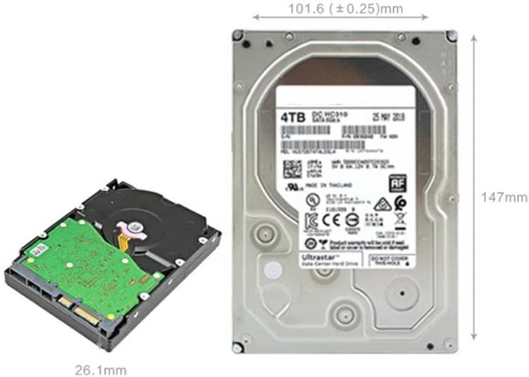 HDD ЗА 4TB 7.2 K 3.5 SAS 12 Gb/s 256MB 7200RPM За Внатрешен Хард Диск за Претпријатие HDD ЗА HUS726T4TAL5204