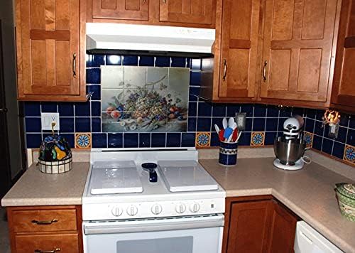 Плочка од плочки од плодови од Корадо Пила - Уметничка кујна за бања за туширање backид за грб со прскање 4x3 6 керамика, мат