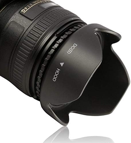 62мм дигитален аспиратор за леќи со цвет од лалиња за Nikon 70-300mm f/4-5.6g AF Nikkor SLR леќи за камера