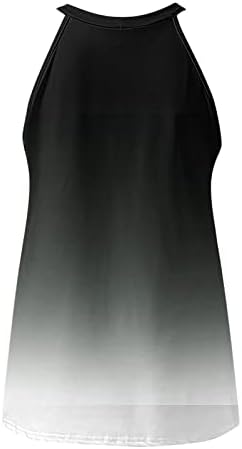 Нокмопо симпатични врвови за жени мода лето лето 2022 без ракави печатени печатени маици на врвови на врвови на вратот