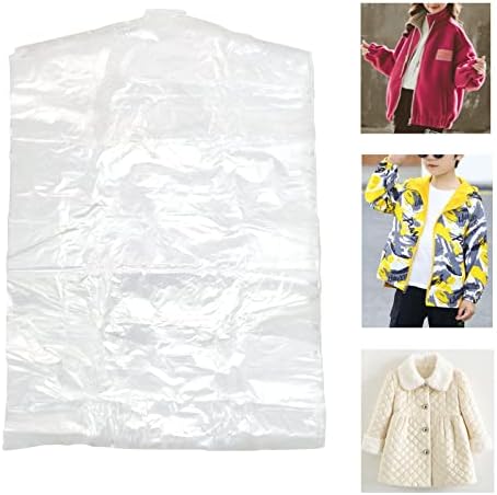 100 Пакет Облека Торба, Транспарентна Облека Покритие, Торба За Складирање За Кратка Или Детска Облека