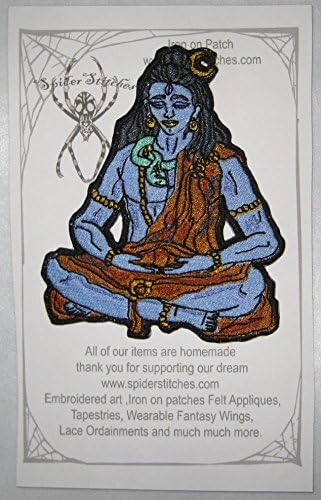 Прекрасен мирен Господ Шива железо на лепенка Апликација хиндуизам