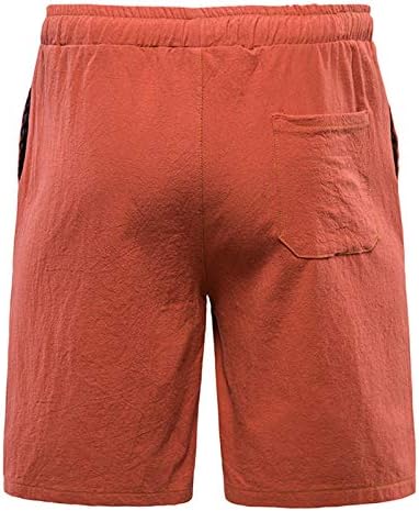 Кингаогго салата шорцеви за мажи обични лесни постелнини панталони атлетски џемпери еластична половината џогери лето