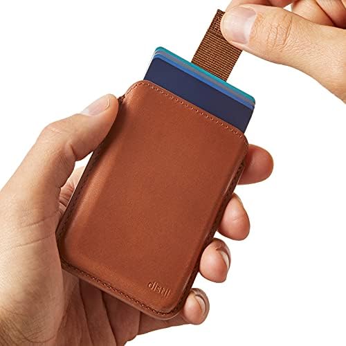 Distil Union Воли јуниор | Apple Magsafe-компатибилен паричник, држач за кожа картички за iPhone, со табулатор за влечење брз пристап