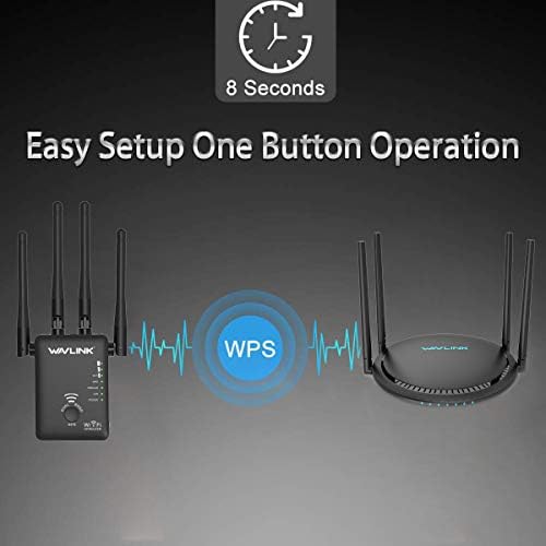 WavLink AC1200 WiFi опсег Extender, двоен опсег 5G+2,4g до 1200Mbps безжичен рутер/AP/повторувач засилувач на сигнал Wi-Fi засилувач 3 во 1, без