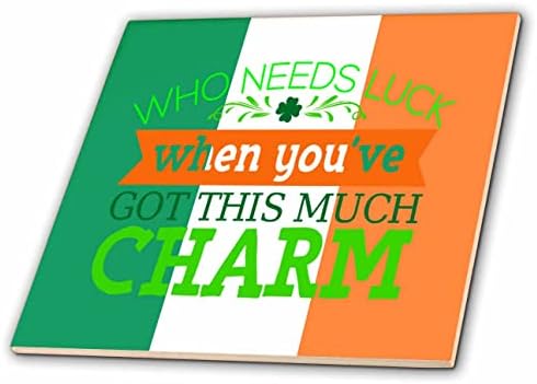 3дроза Кому Му Треба Среќа Добивте Шарм Знаме На Ирска сент Патрикс 3драм-Плочки