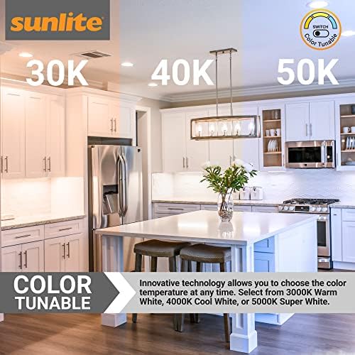 Sunlite 88479 7,3-инчен AC LED светлосен мотор модул, 15 вати, 1350 лумени, боја за прилагодување на боја 30K/40k/50k, затемнето,