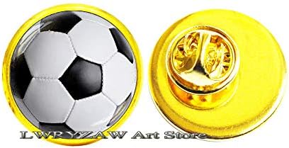 Фудбалски брош - Фудбалски брош подарок - Фудбалски подарок - Спорт Брух - накит за накит за накит со топка, М48