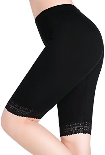 Женски под панталони со здолништа меки хеланки на чипка за чипка на коленото за жени