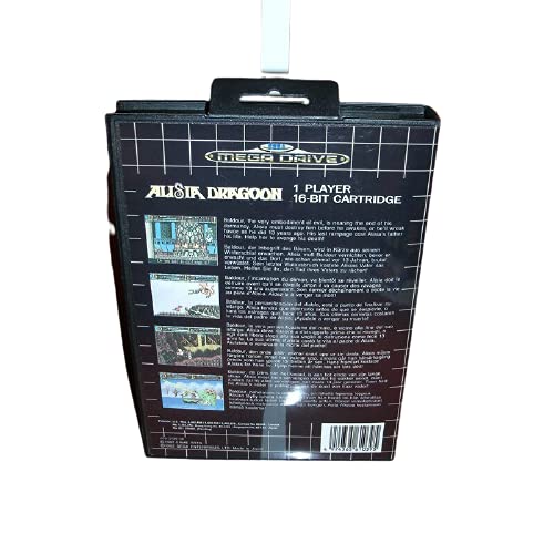 Адити Алисија Драгун ЕУ Корица со кутија и прирачник за Sega Megadrive Genesis Video Game Console 16 бит MD картичка