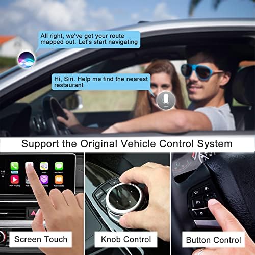 Адаптер за безжичен CarPlay AONEREX 2023 CarPlay Dongle се претвора жичен во безжичен 5.8G WiFi Bluetooth 5.0 Стабилна врска без капка